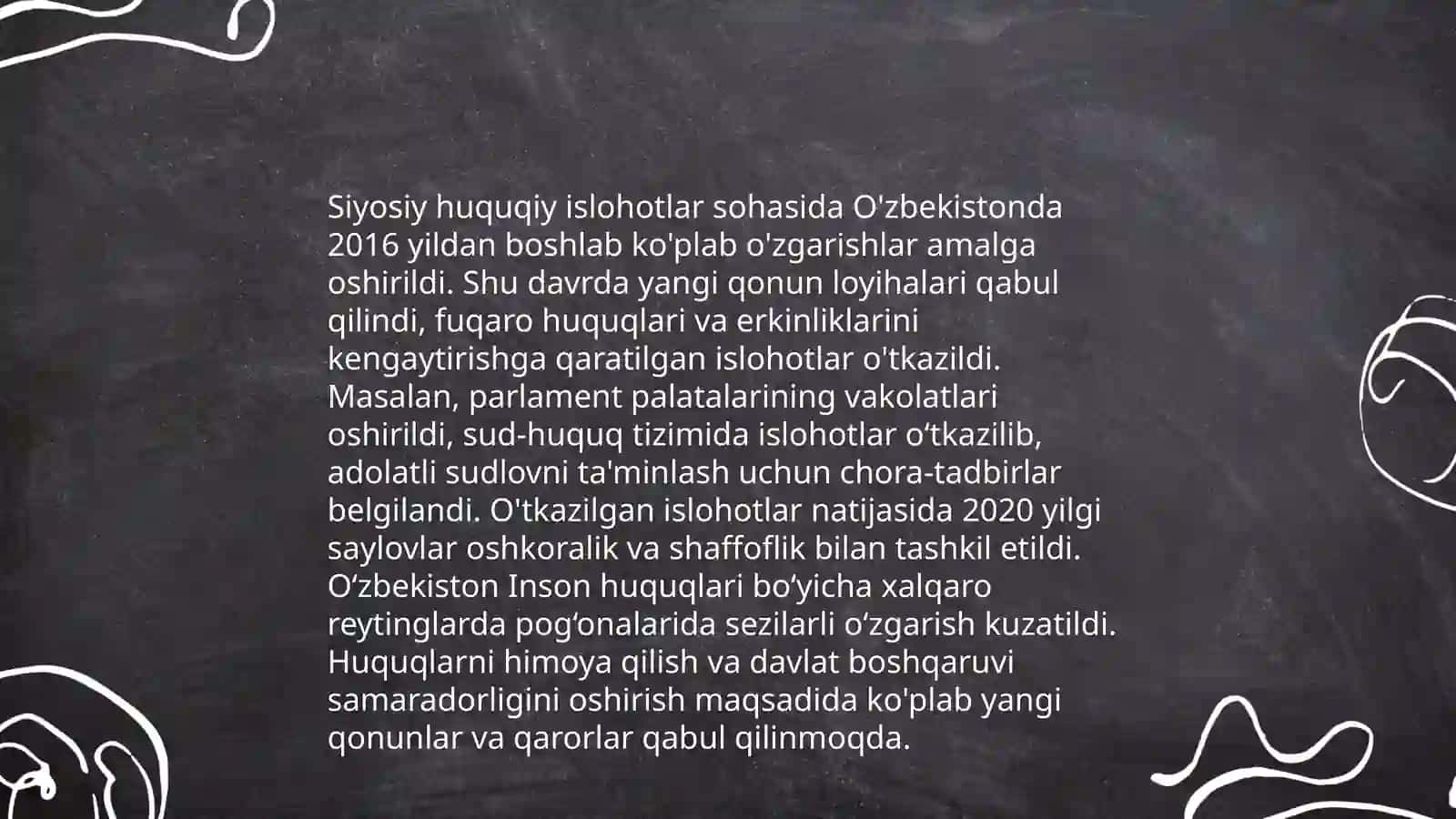 Siyosiy huquqiy sohadagi (10ta)ustuvor reytinglar va ularga O'zbekistonning integratsiyalashuvi 3