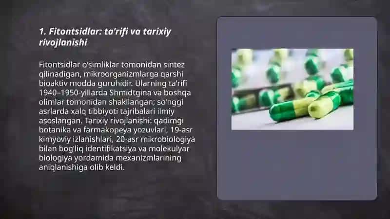 Fitontsidlar farmakologiyasi 3