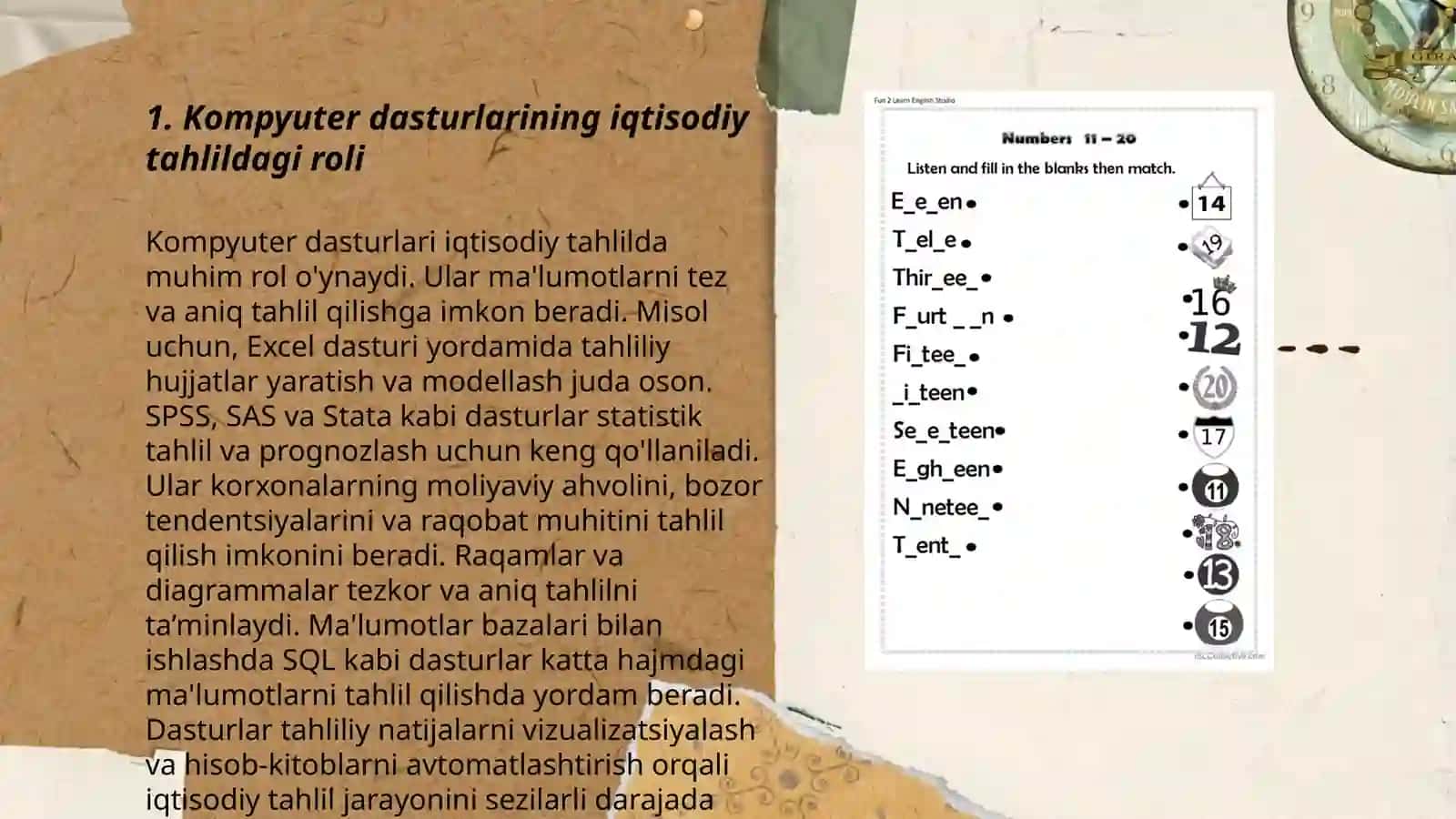 Kompyuter dasturlarini iqtisodiy tahlilda foydalanish 3