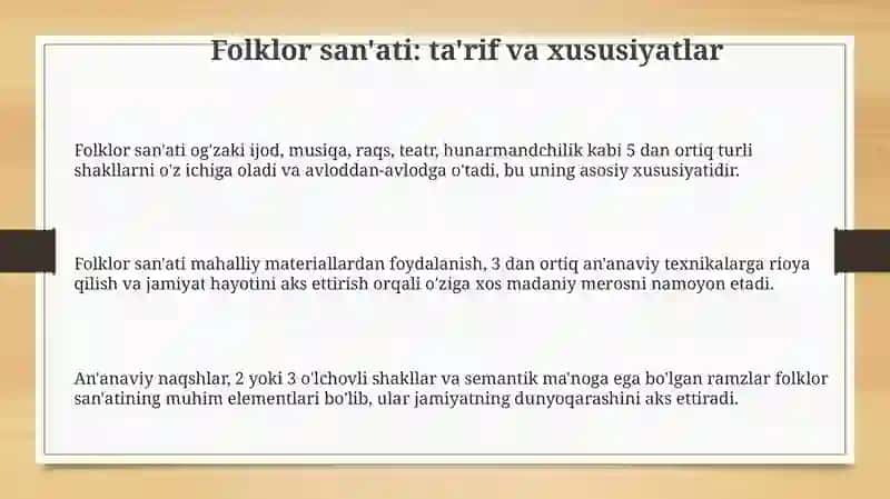 Folklor san'ati 3