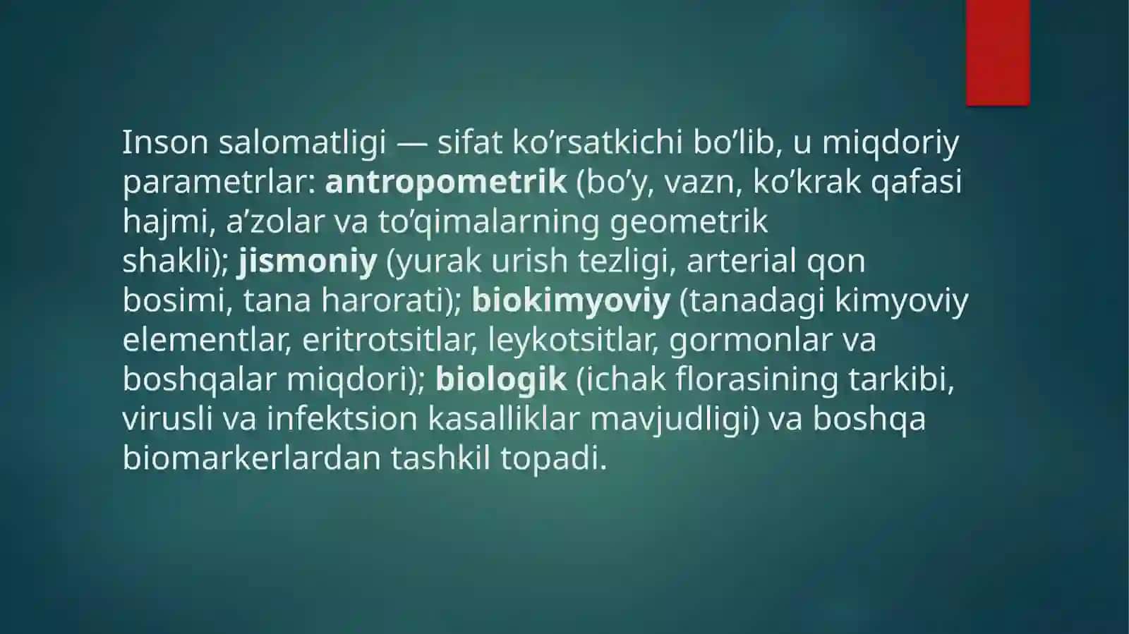 Salomatliktushunchasi,moslashish 3