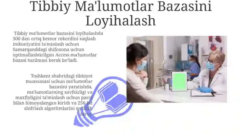 Tibbiy Ma'lumotlar Bazasini Loyihalash 3