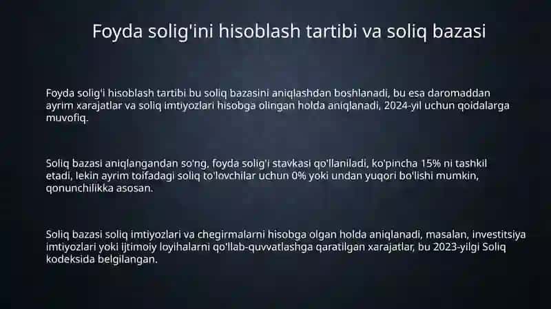 Foyda solig‘ini hisoblash va byudjetga undirish tartibi 3