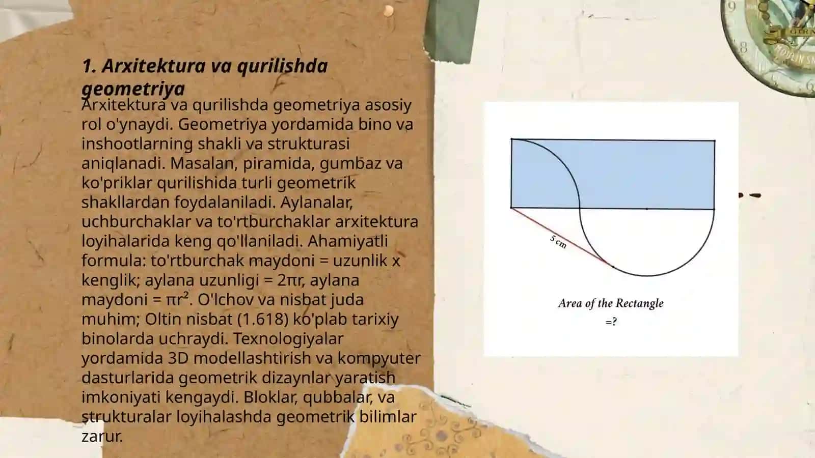 Arxitektura va qurilishda geometriya 3