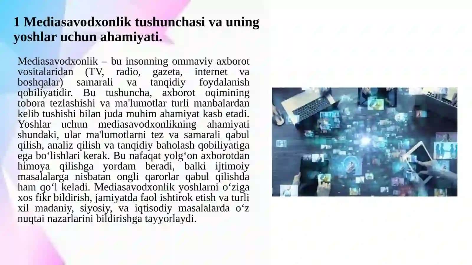 Mediasavodxonlik va yoshlarning ijtimoiy tarmoqda gi xulq-atvori 3
