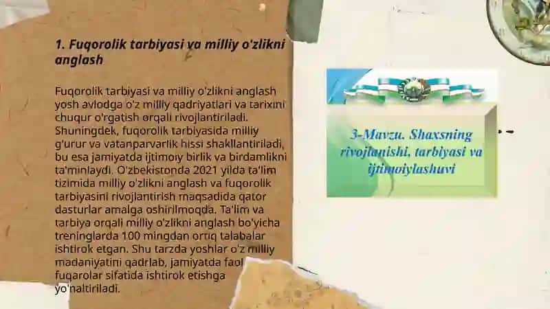 Fuqorolik tarbiyasi va milliy o'zlikni anglash 3