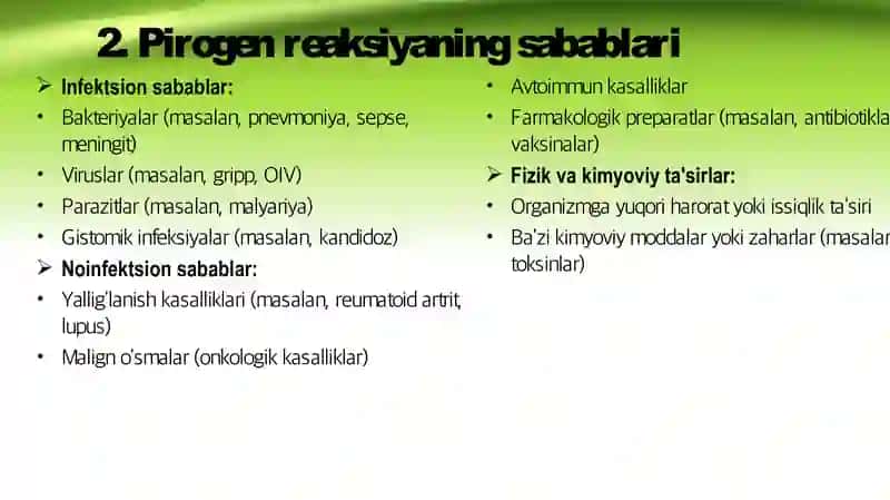 pirogen reaksiyalar pptx 3