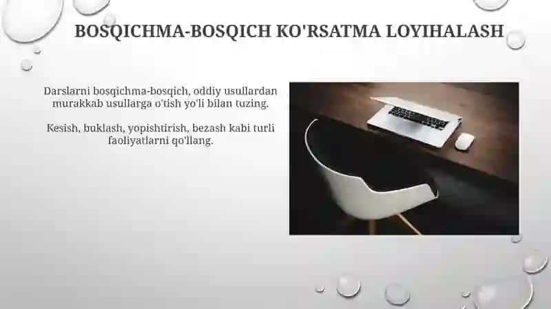 Qogʻoz va karton bn ishlash darslarining mazmunini tashkil etish metodikasi 3