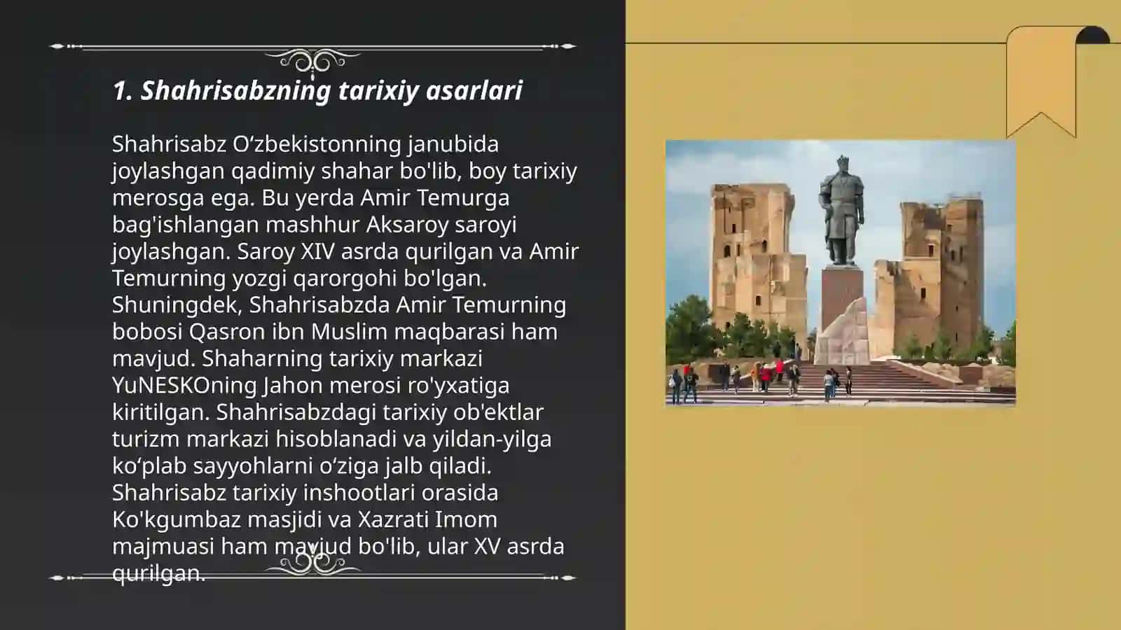 Shahrisabz haqida ruscha taqdimot 3