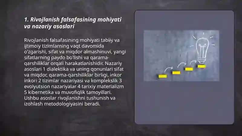 Rivojlanish falsafasi 3