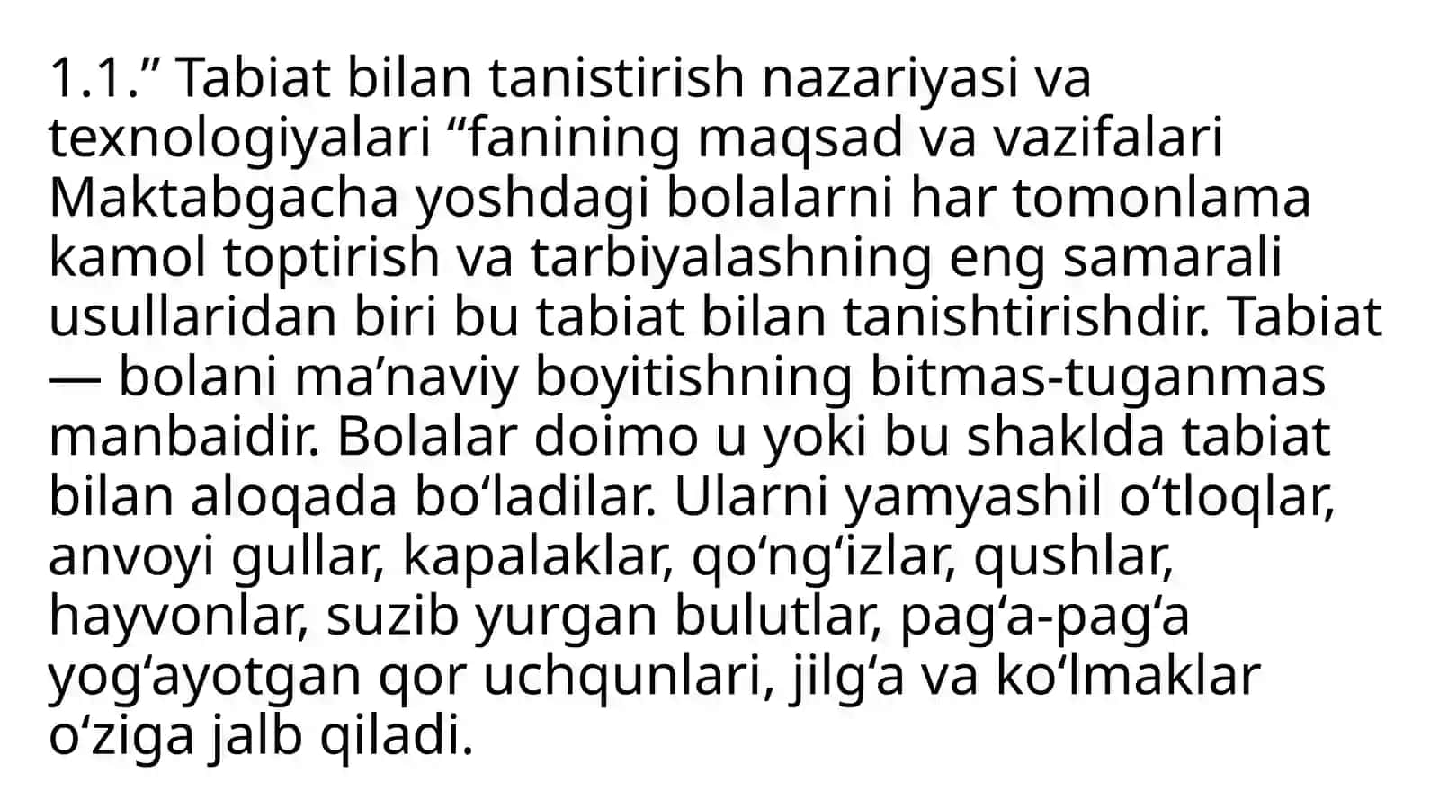 Maktabgachata’limda bolalarni tabiat bilan tanishtirishning nazariy asoslari va tabiathaqidatushuncha 3
