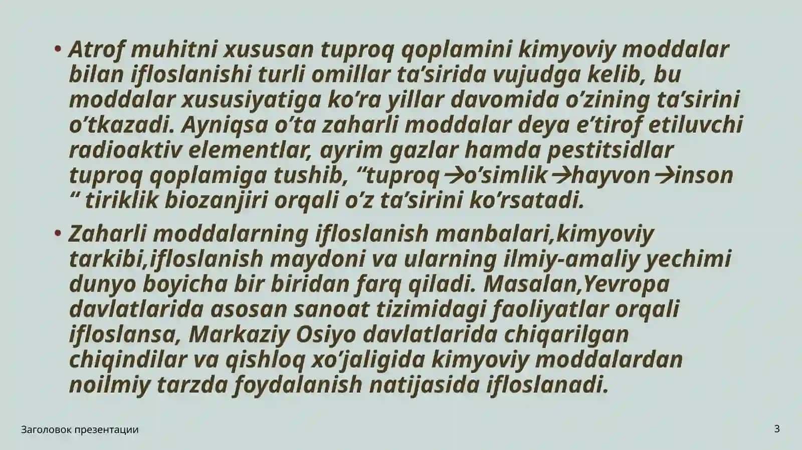 Tuproq qoplami va atrof-muhit ifloslanishi 3