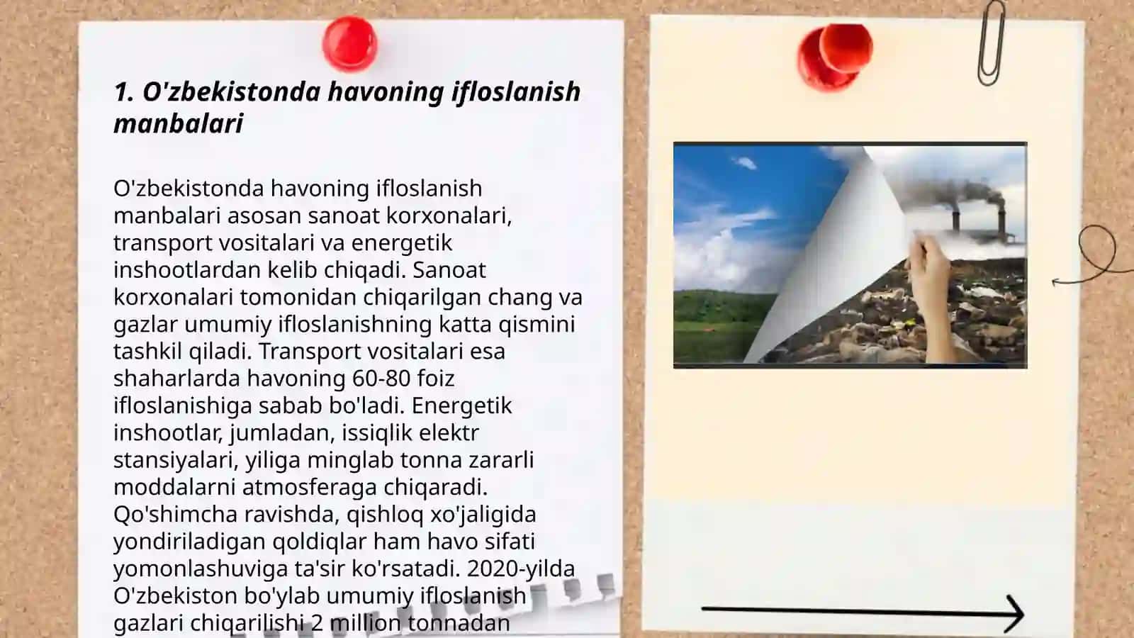 O'zbekistonda havoning ifloslanish darajasi va uning ekologikoqibatlari 3