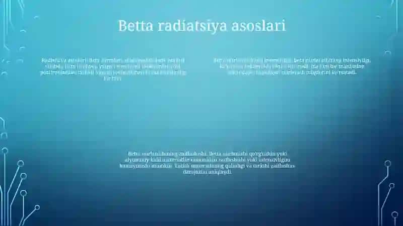 Betta Nurlanishlar Intensivligi 3