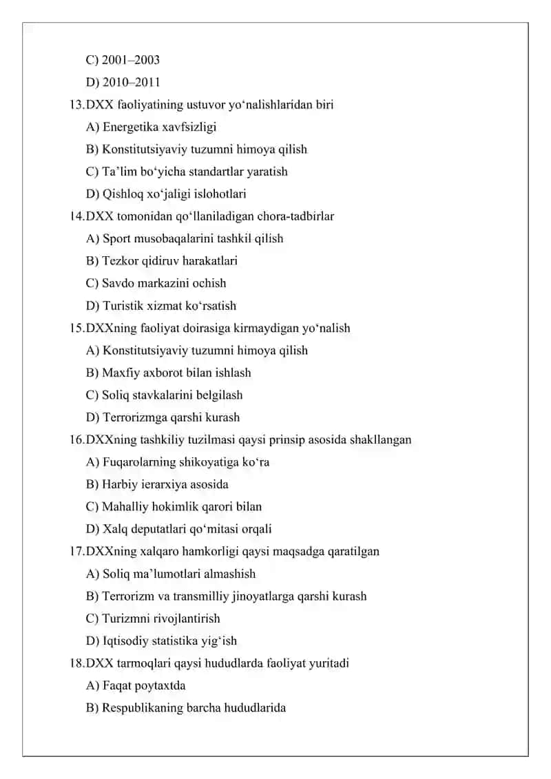 O‘zbekiston Respublikasida Davlat xavfsizlik xizmatining rivojlanishi tarixi 3