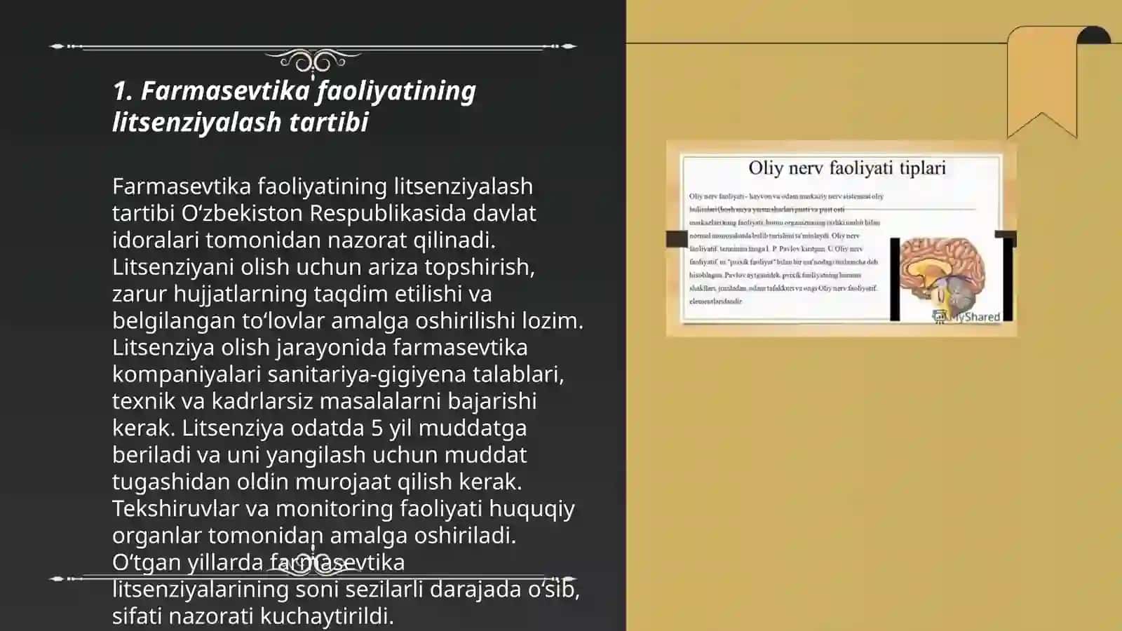 Farmasevtika faoliyatini ayrim turlarini litsenziyalash to'g'risidagi qonun va uning moddalari 3