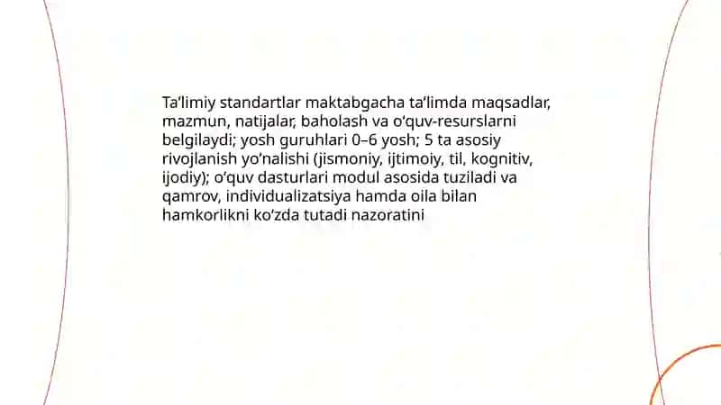 Maktabgacha taʼlimning davlat talablari 3