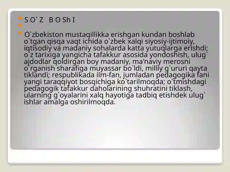 Ta'limni tashkil etishning an'anaviy usullari 3
