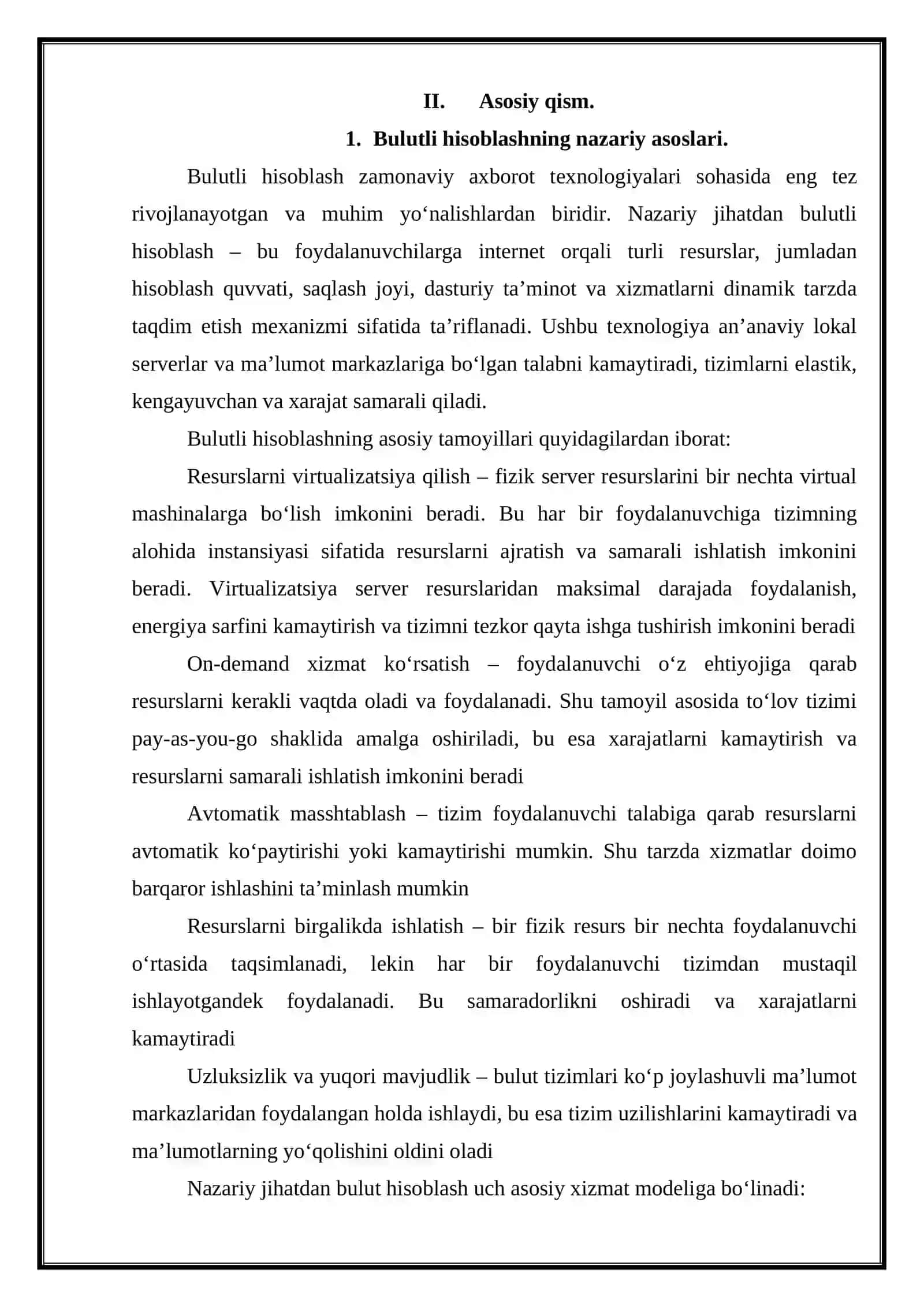 Bulutli hisoblash tizimlarining hozirgi rivojlanish holati va tendensiyalari 3