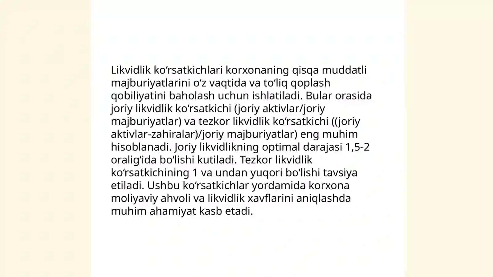 Korxonalarda inqiroz holatlarini baholovchi moliyaviy ko‘rsatkichlar 3