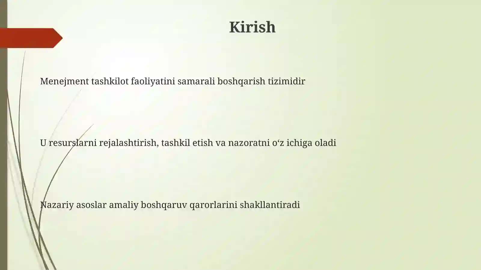 Menejmentning nazariy asoslari 3
