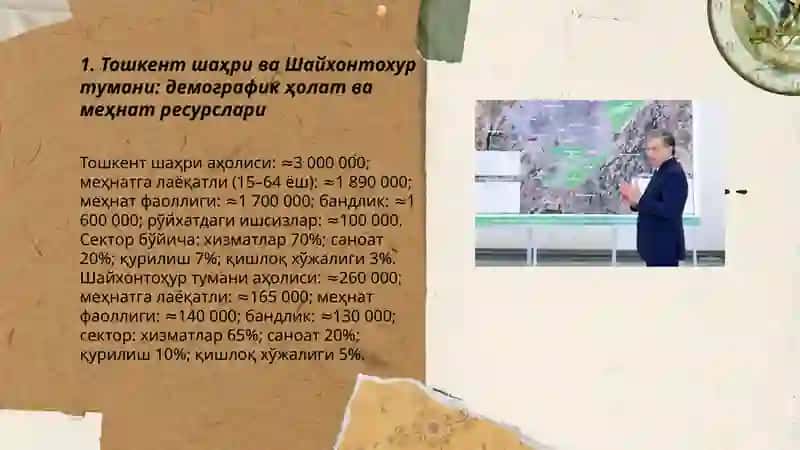 Тошкент шаҳри ва Шайхонтохур туманининг иктисодий тахлили 3