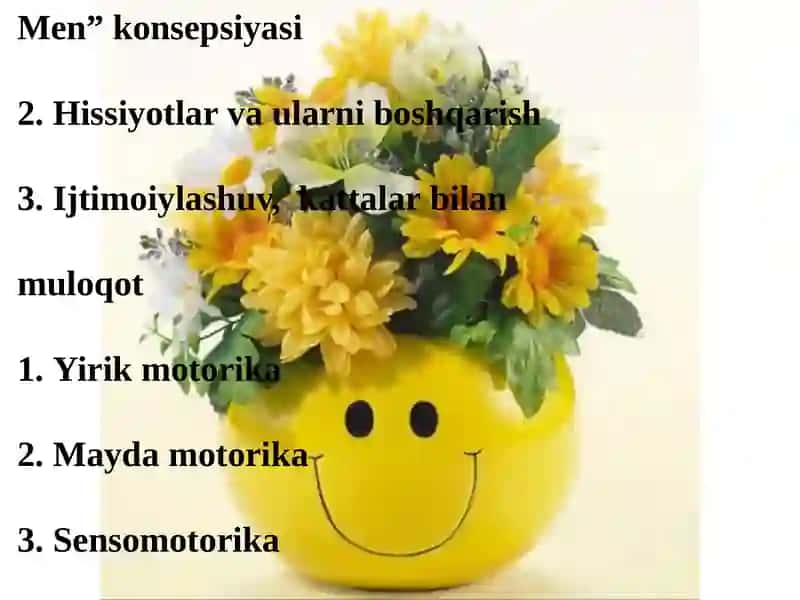 Jismoni yirvojlanish va sog'liq turmush tarzini shakllanish sohasi 3