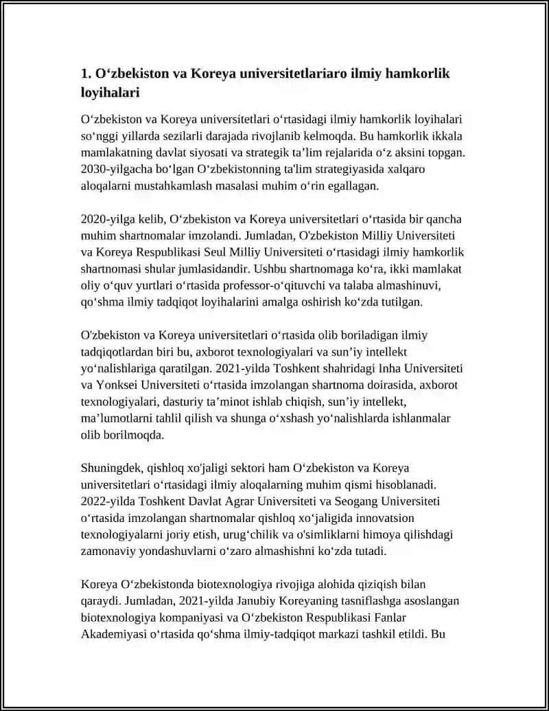 ÒZBEKUSTON-KOREYA ILMIY VA MADANIY ALOQALAR 3