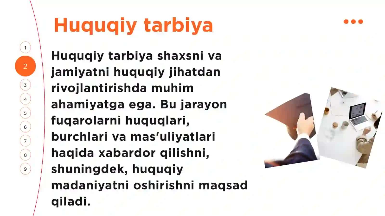 Shaxsni huquqiy tarbiyalashga oid jamoat tashkilotlari o'rtasidagi o'zaro munosabatlarni tashkil etish 3
