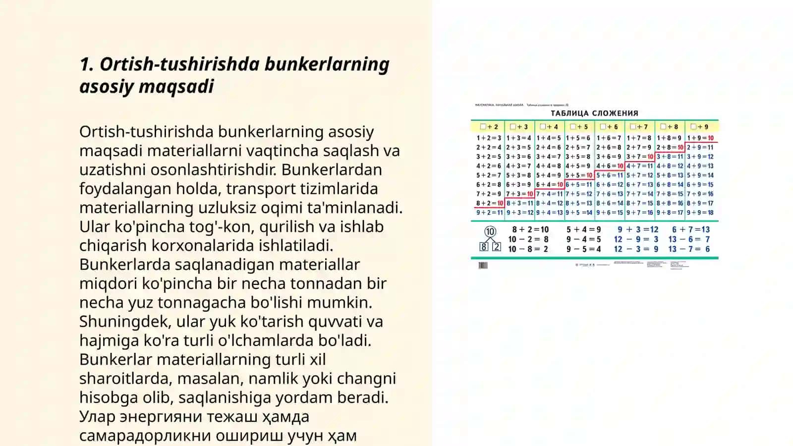 Ortish-tushirishda bunkerlarni vazifasi va turlari 3