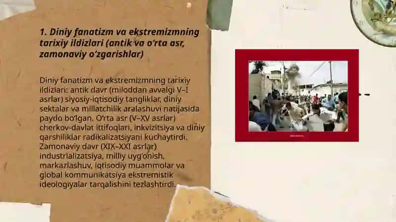 Diniy fanatizm va ekstremizmning tarixiy ildizlari 3