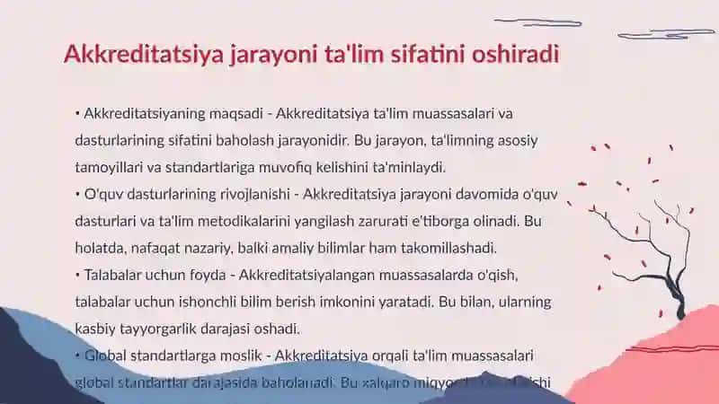 Akkreditatsiya va Litsenziyalash Jarayonlari 3