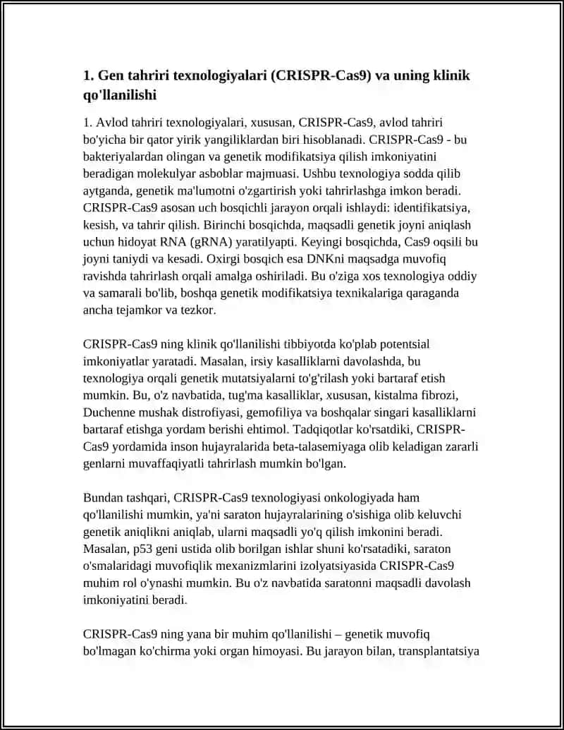 GEN INJENERIYASI VA UNING MADISINA AMALIYOTIDA QOLLANILISHI 3