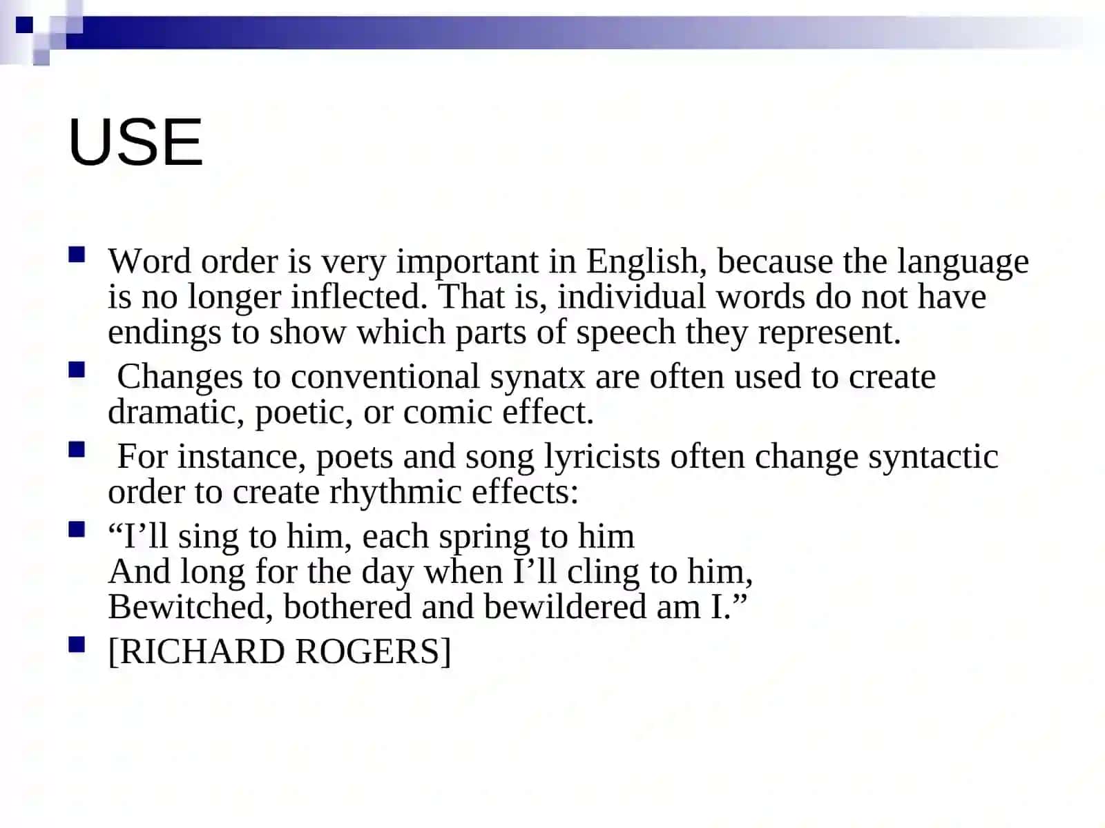 Syntax 3