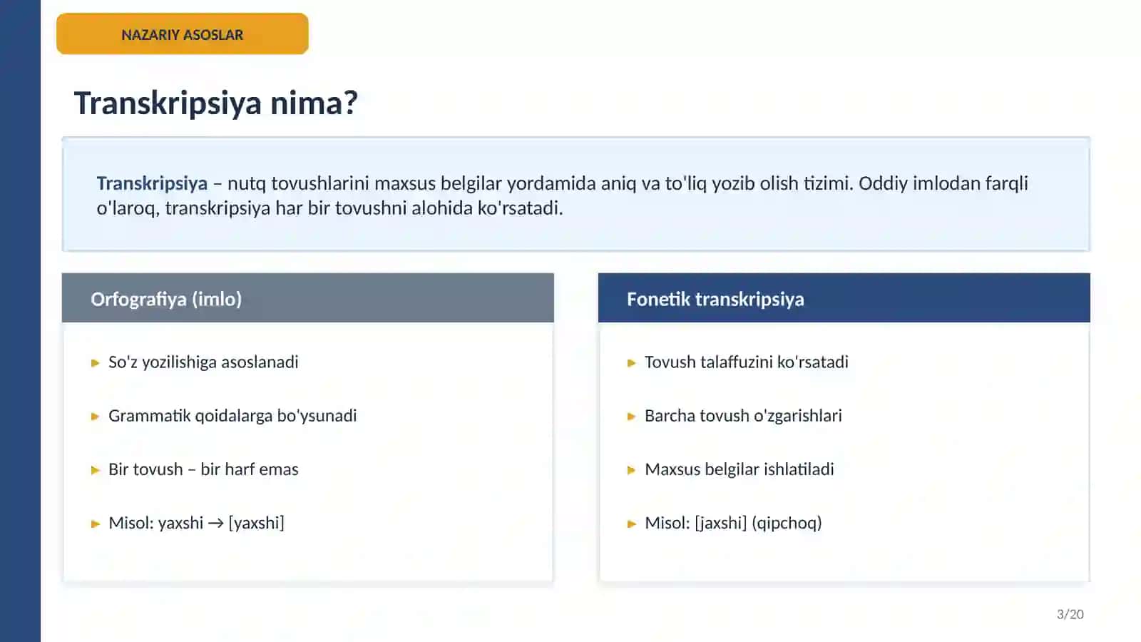 O'zbek Dialektologiyasi: Transkripsiya Asoslari va Sheva Materiallarini Yozib Olishning Fonetik Xususiyatları 3