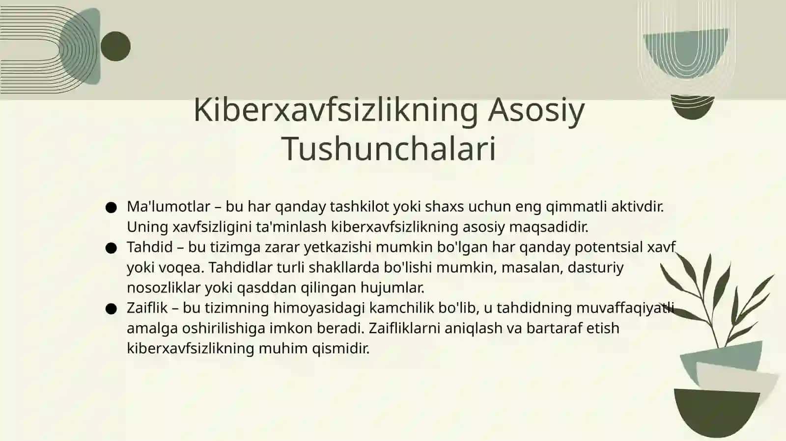 Kiberxavfsizlik: Raqamli Dunyoni Himoya Qilish Asoslari 3