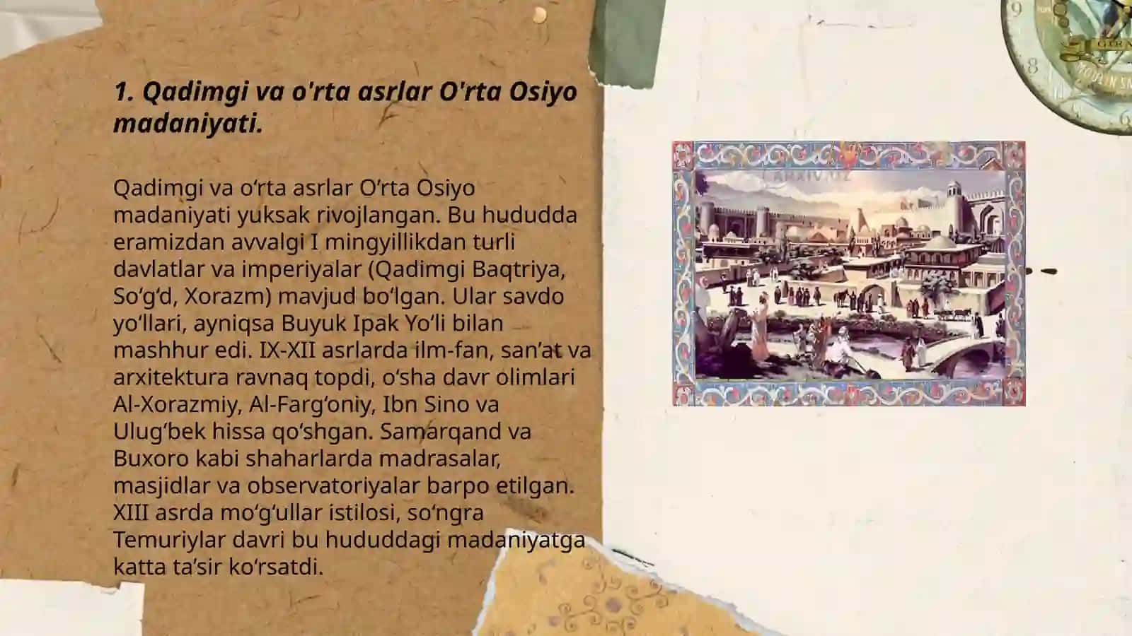 IX-XII asrlarda mamlakatimiz hududida rôy bergan madaniy uyğonish 3