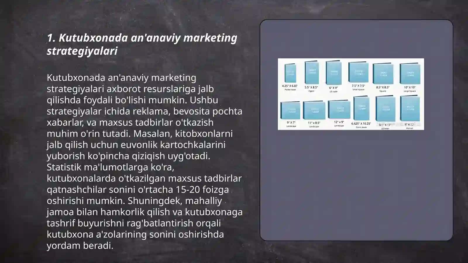 Kutubxona - axborot faoliyatida marketing turlarining qo'llanishi 3