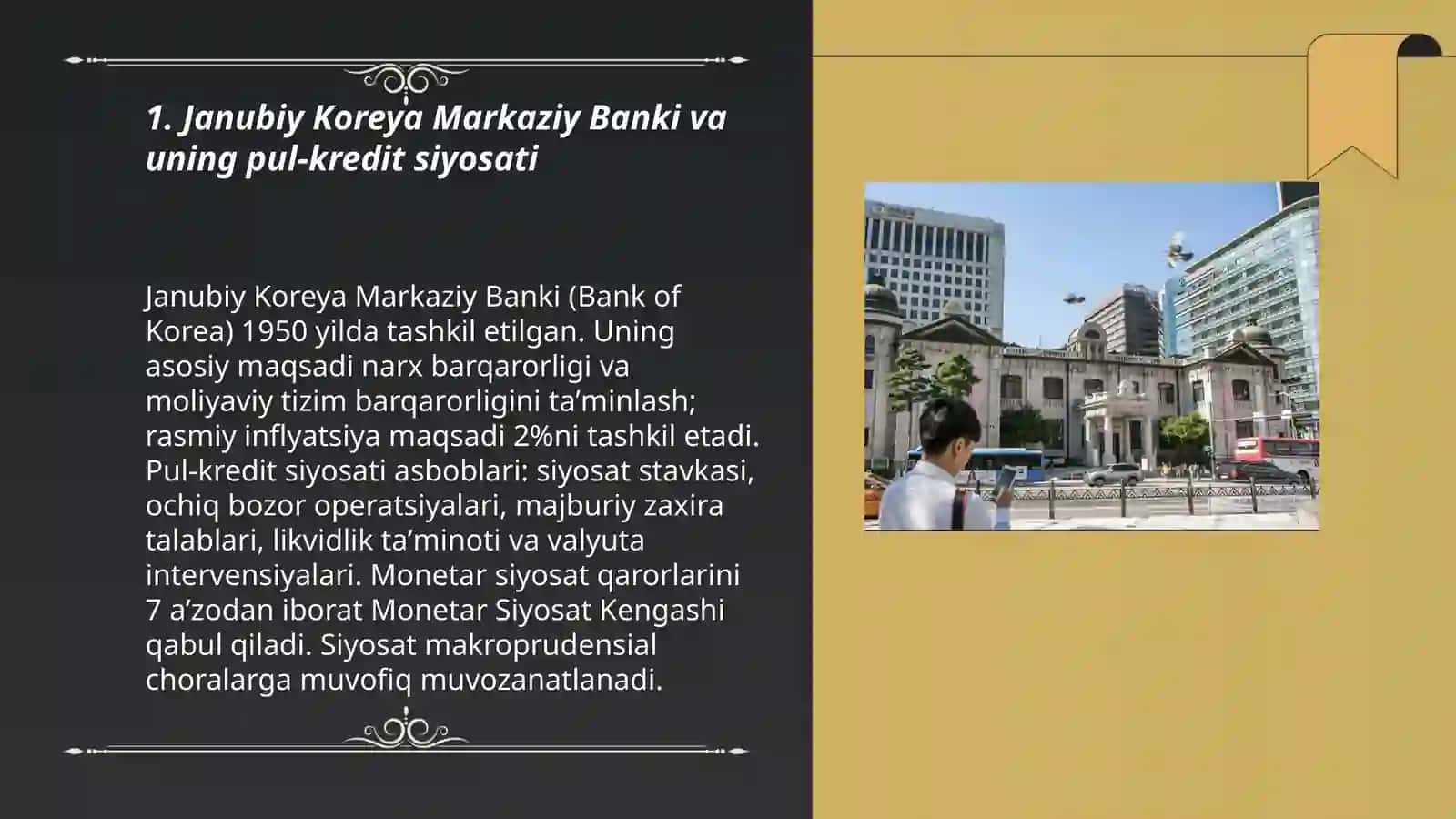 Janubiy Korea bank moliya tizimi va yalpi ichki mahsuloti 3
