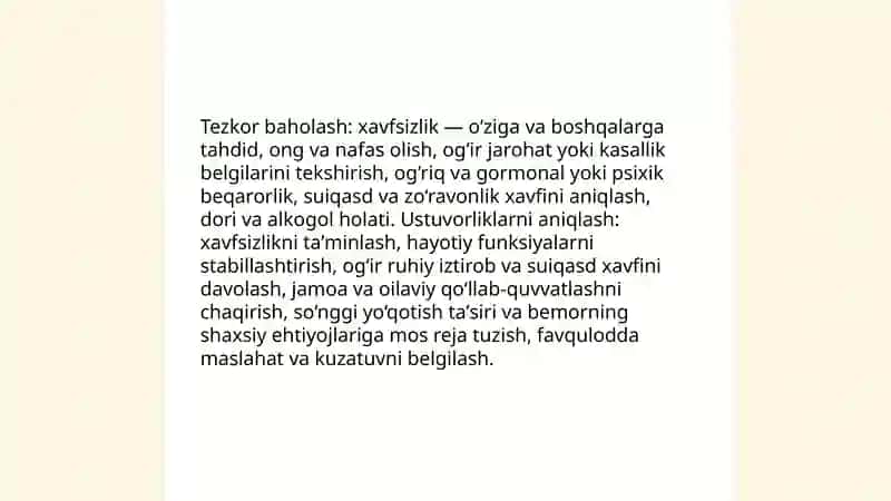 Krizis holatida boʻlgan bemorga maslahat berish 3