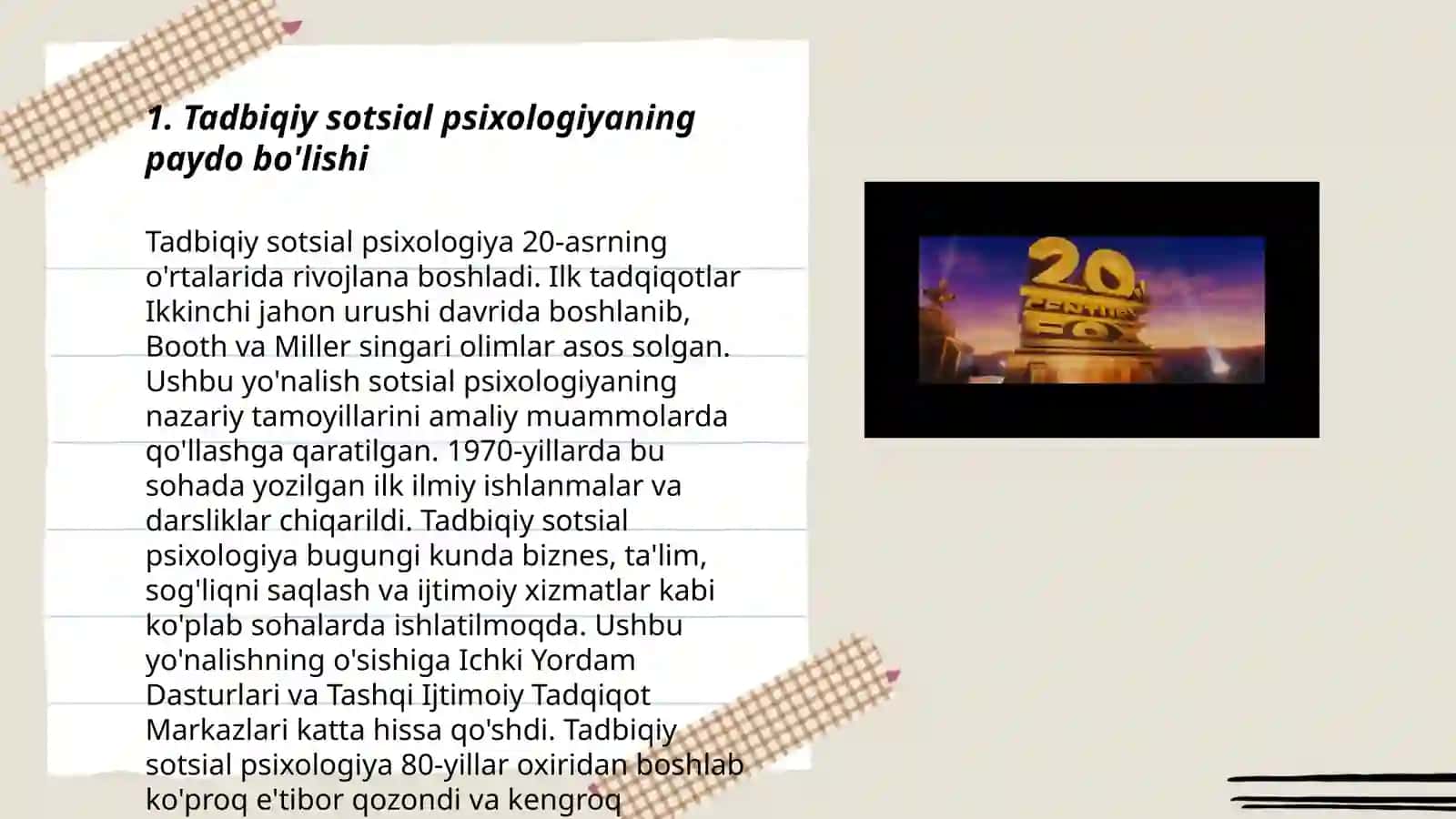 Tadbiqiy sotsial psixologiyaning mazuni va ahamiyati 3