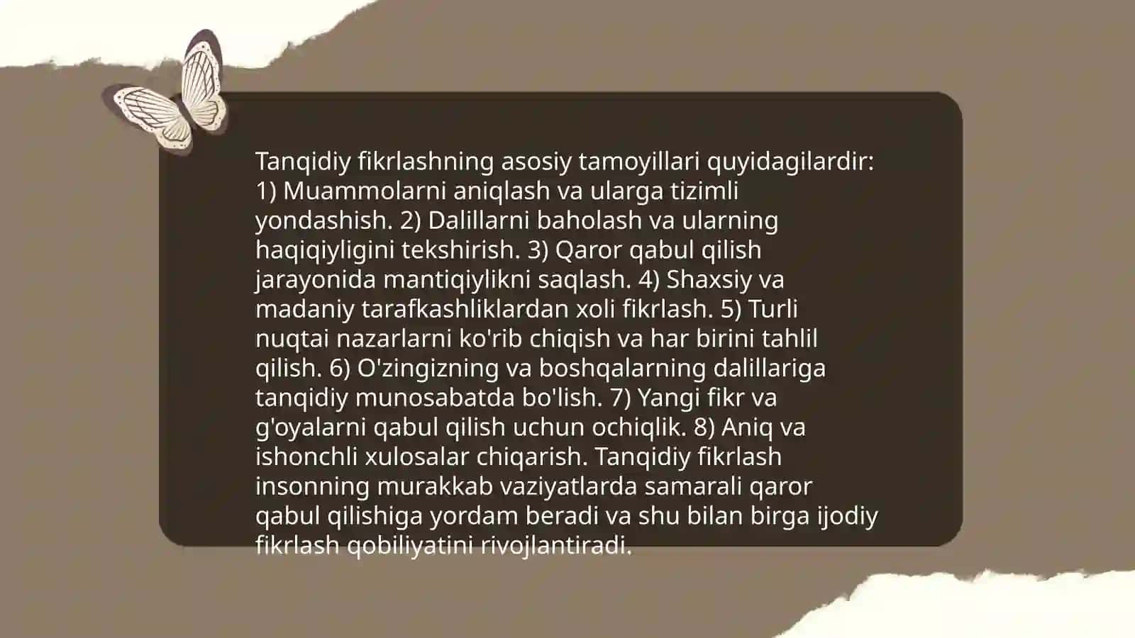 Rivojlantiruvchi va tanqidiy fikrlashga yoʻnaltirilgan texnologiyalar 3