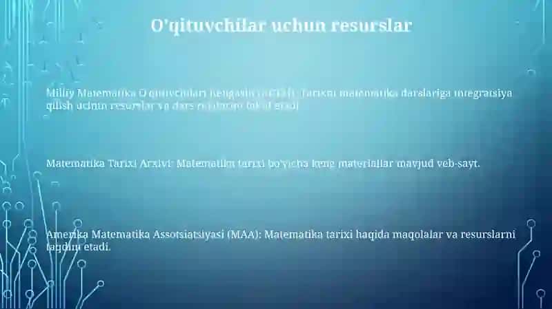 Qadimgi Matematikaning Zamonaviy Qo'llanilishi 3