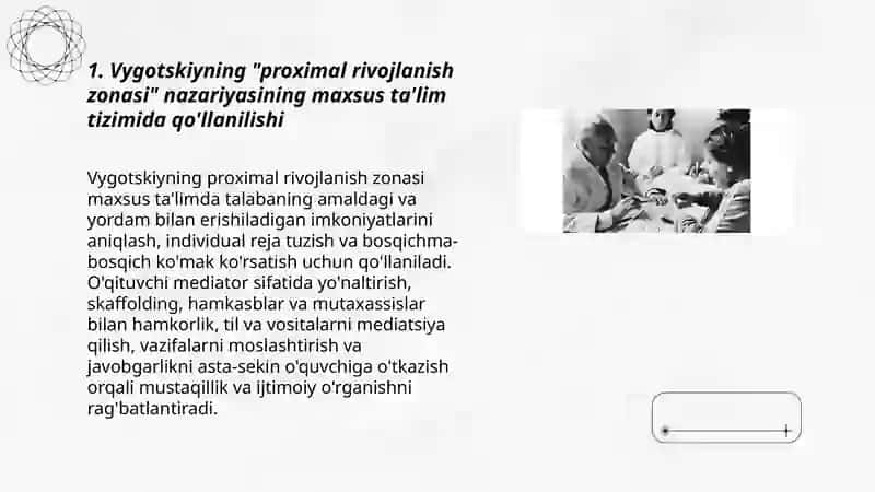 Maxsus ta'lim tizimining rivojlanishida Vygotskiy Luriya va Leontyev nazariyalari 3