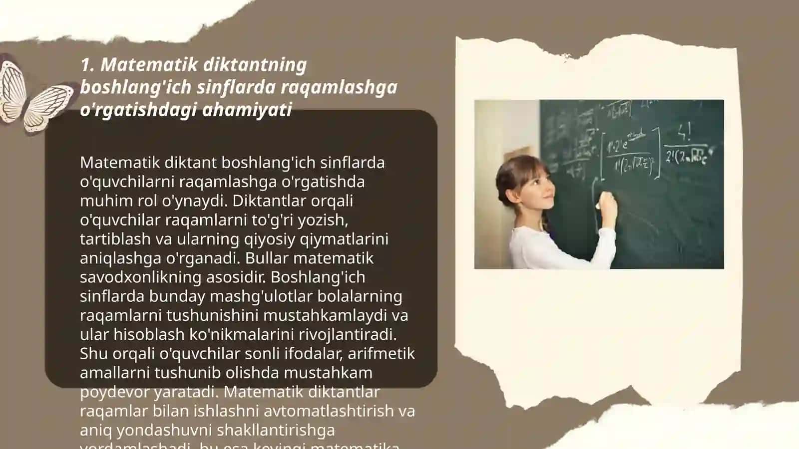 Matematik diktant 3