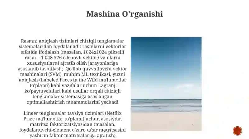 Mashina O'rganishi 3