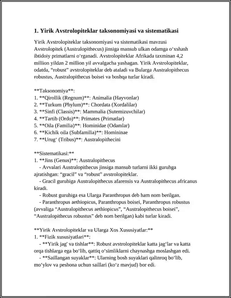 YIRIK AVSTROLOPITEKLAR GURUHI 3