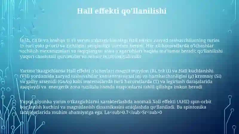 Yarim o‘tkazgichlarda Xoll effektini o‘rganish 3