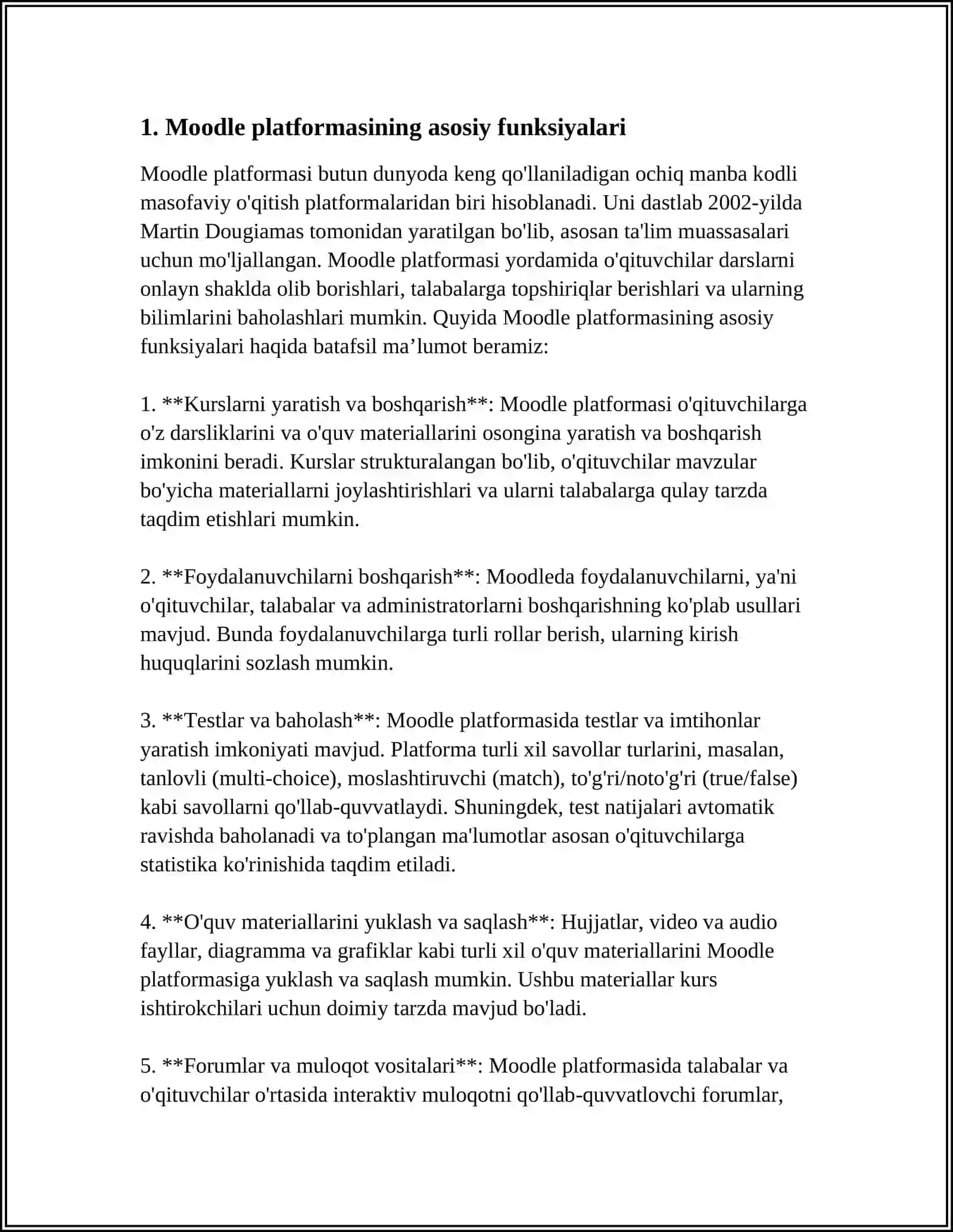 MOODLE TA'LIM PLATFORMASI 3