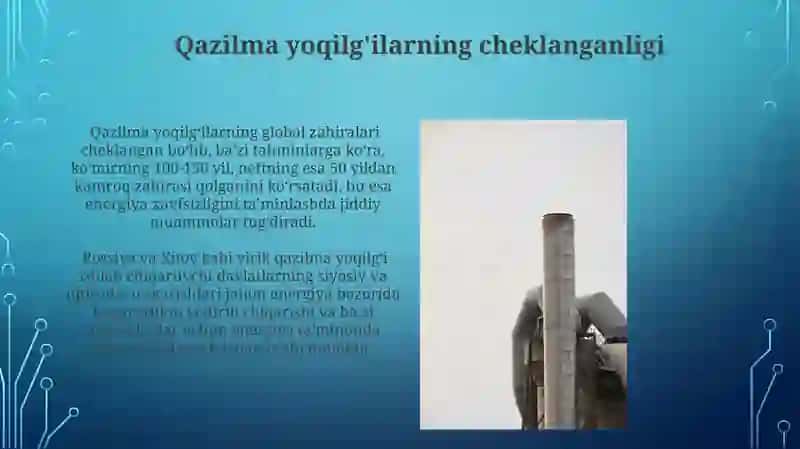 Issiqlik elektr stansiyalarining atrof muhitga zararlari va uning yechimi 3